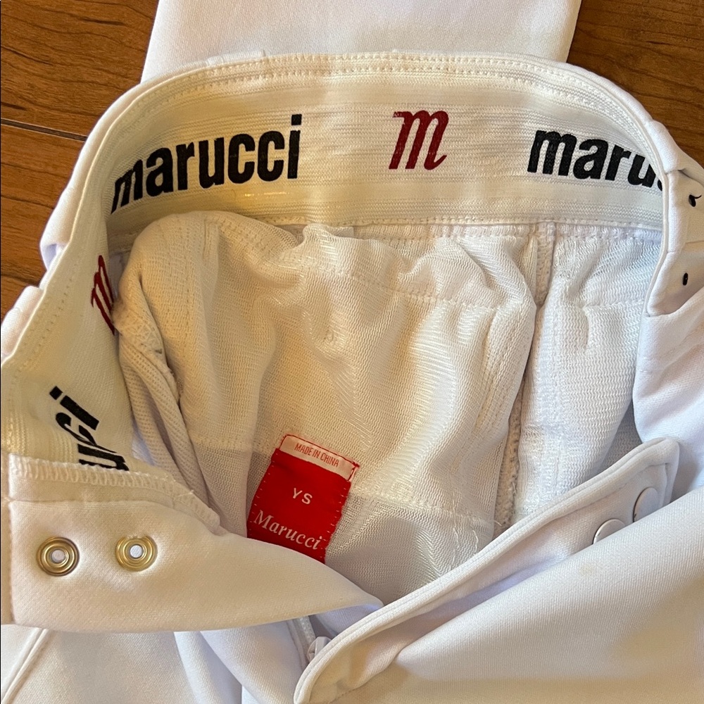 Kids' Classic White Used Baseball Pants - Picture 2 of 5